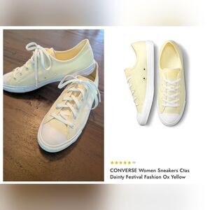 NWOT Converse Ctas Festival Ox Yellow Sneakers, Women's Sz.8